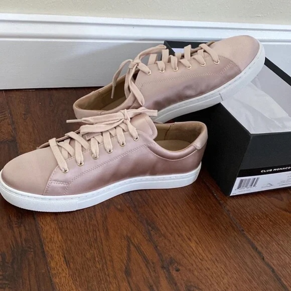Club Monaco Satin Pink Sneakers